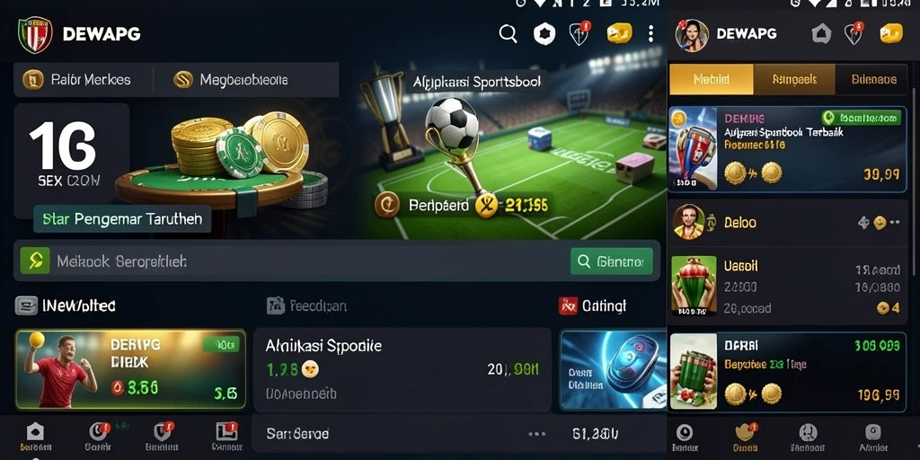 Screenshot DEWAPG menampilkan pengalaman taruhan yang mendebarkan.