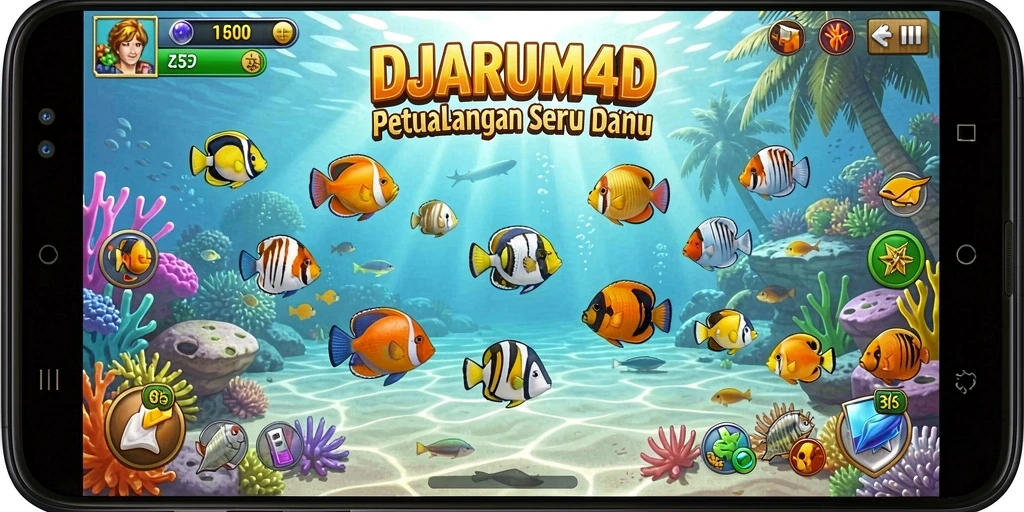 Tampilan menakjubkan dari gameplay Tembak Ikan di DJARUM4D.