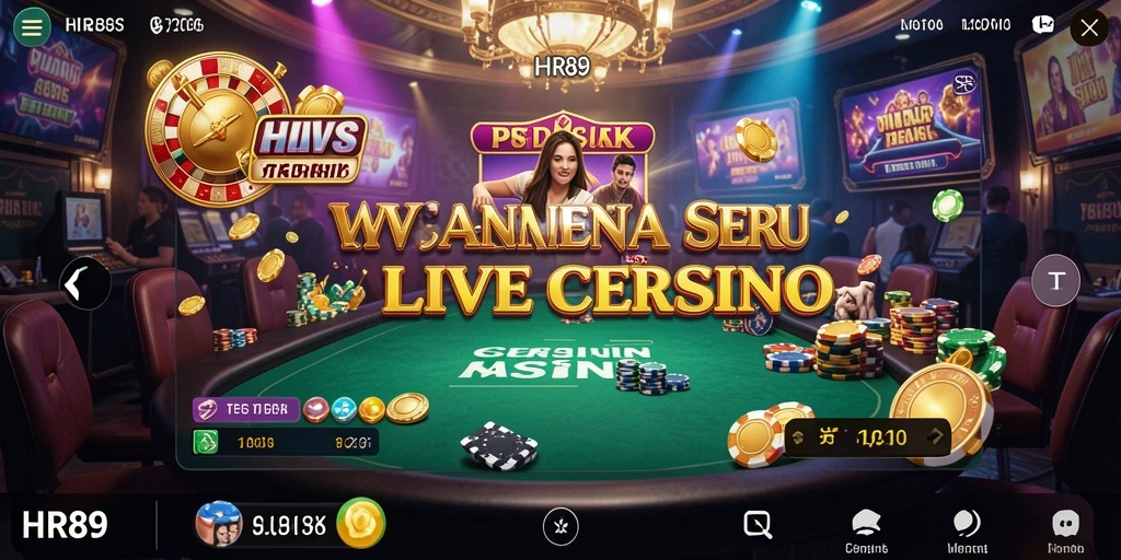 Tampilan gameplay HR89 yang mendebarkan dan interaktif di Live Casino.