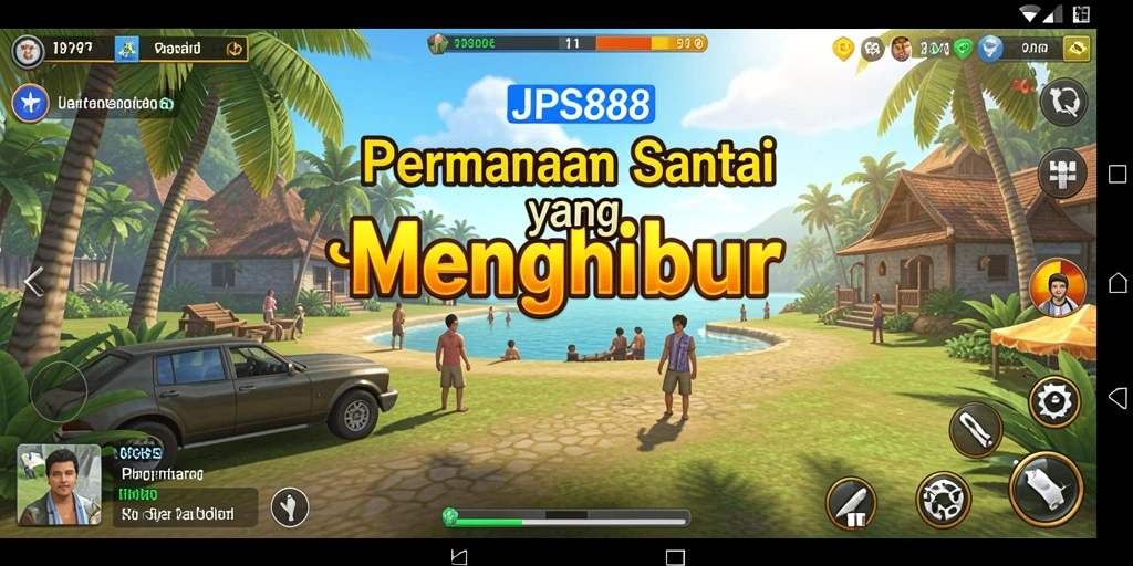 Tangkapan layar utama JPS88 menampilkan gameplay santai yang menarik.