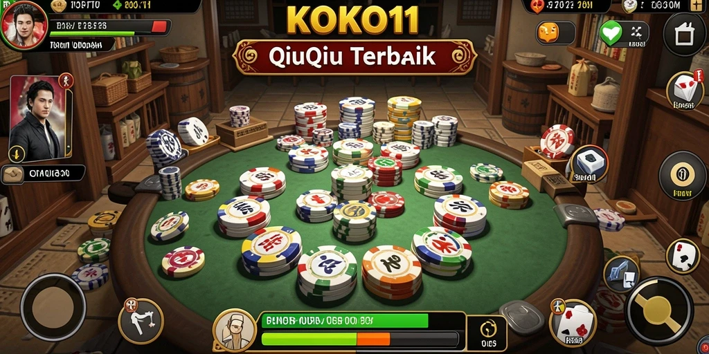 Tampilan menarik gameplay QiuQiu KOKO11 yang seru.