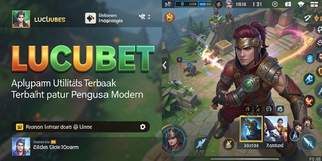 Tampilan antarmuka pengguna LUCUBET yang menarik dan fungsional.