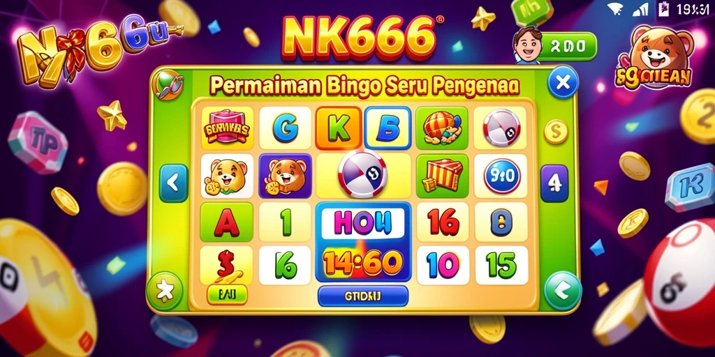 Tampilan gameplay NK666 yang menarik dan interaktif dalam sebuah permainan Bingo.