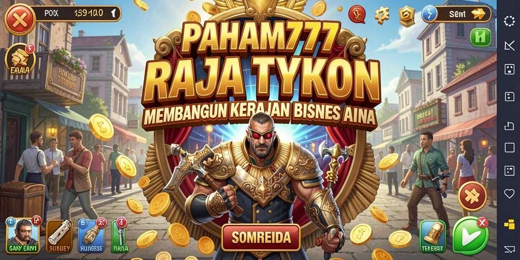 Screenshot gameplay PAHAM777 menampilkan pengelolaan bisnis yang dinamis.