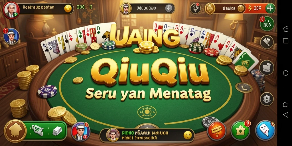 Tangkapan layar gameplay QiuQiu yang seru dan kompetitif.