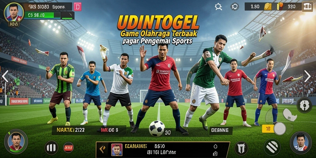 Screenshot gameplay UDINTOGEL yang menampilkan momen seru di olahraga.